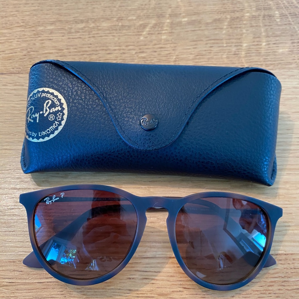 Ray Ban Erika Matte Tortoise with Polarized lens